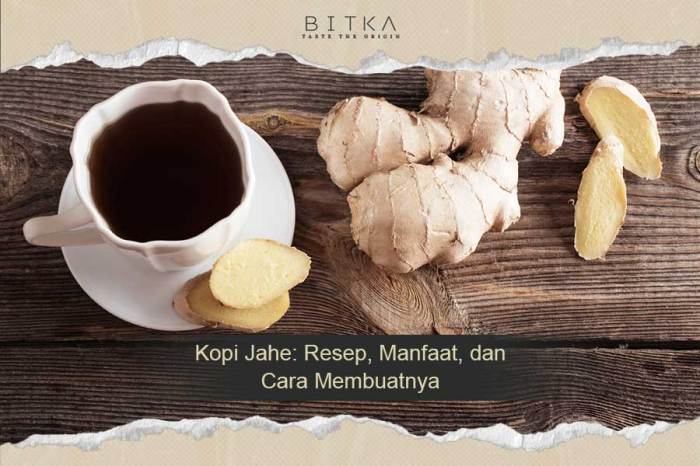 Kopi jahe rempah spiced