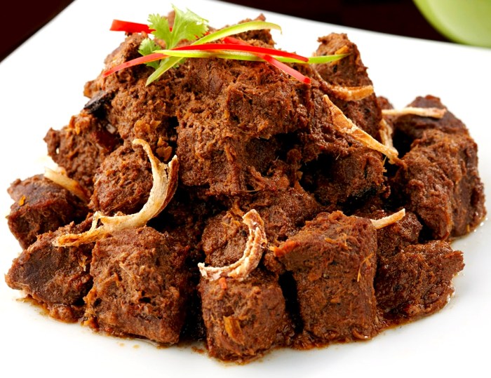 Rendang resep daging padang masakan asli sapi ayam enak bahan bumbu kambing minang tradisional resepi masak kuliner pedas beef empuk Cara Membuat Rendang Padang Asli yang Empuk